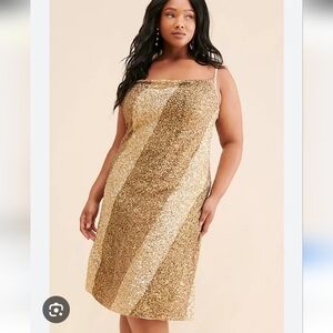 NWT Free People Bl-nk Kayla Sequin Dress Size 1x
